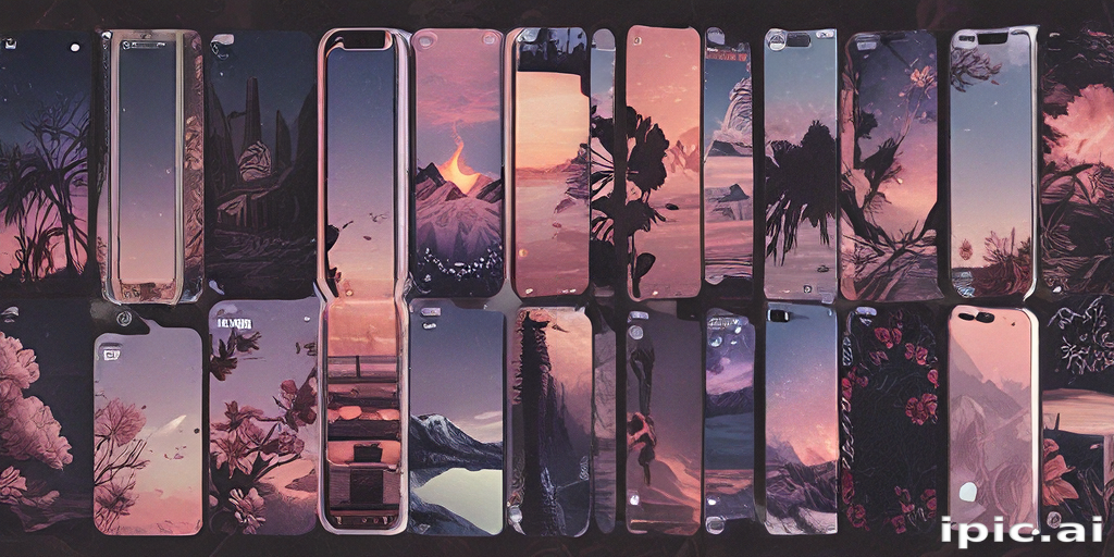 Diverse Collection of Artistic Phone Cases Featuring Nature and Scenic ...