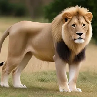 transparent lion