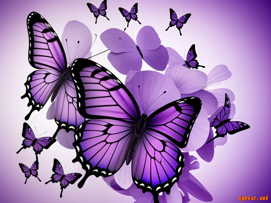 purple butterfly images