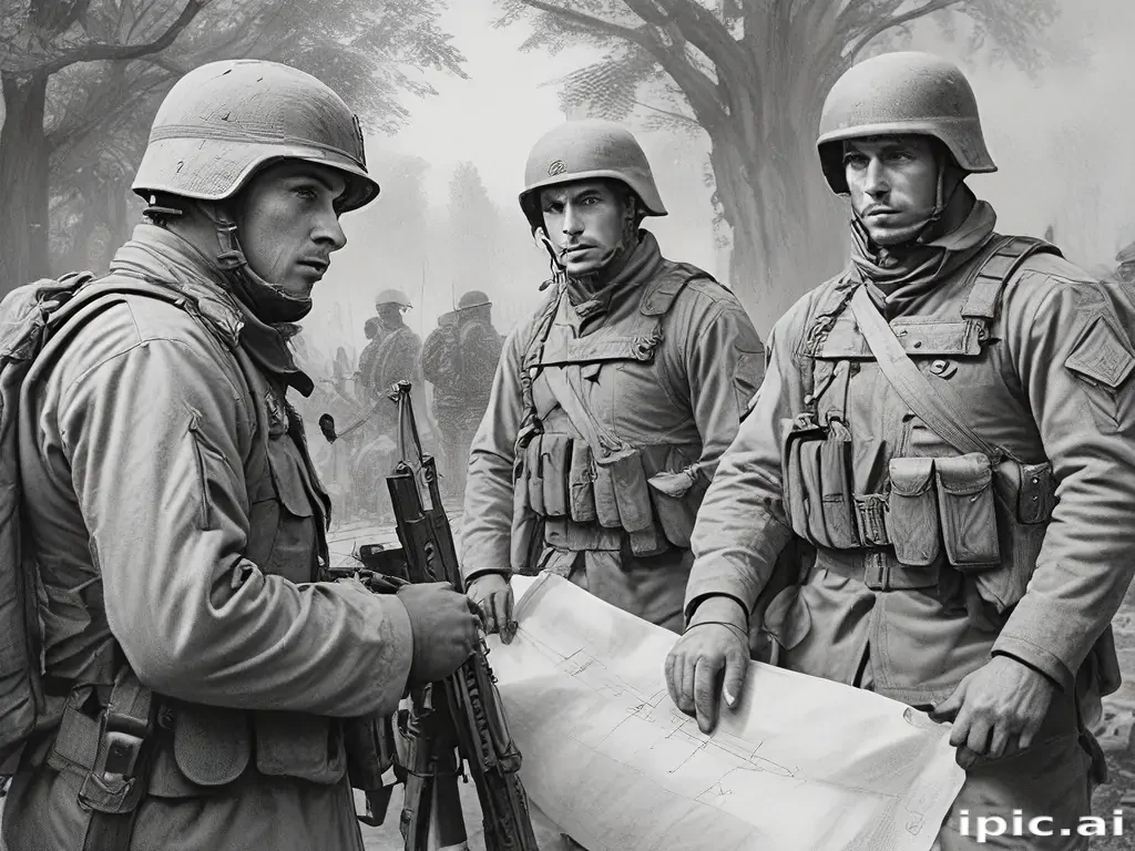 soldiers drawing