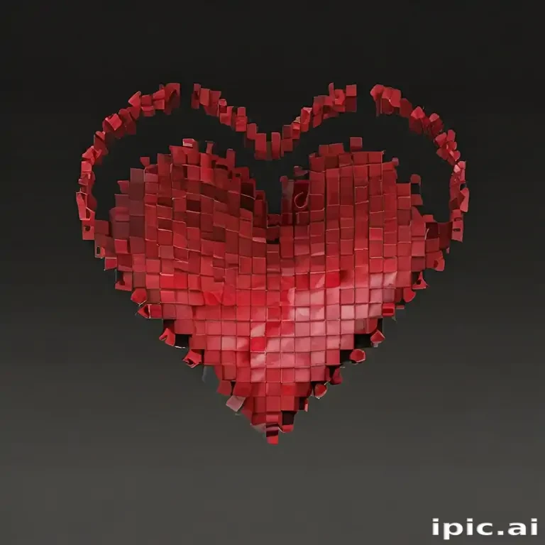 pixelated heart png
