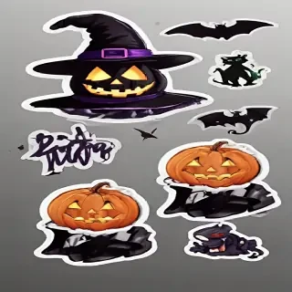 halloween stickers png