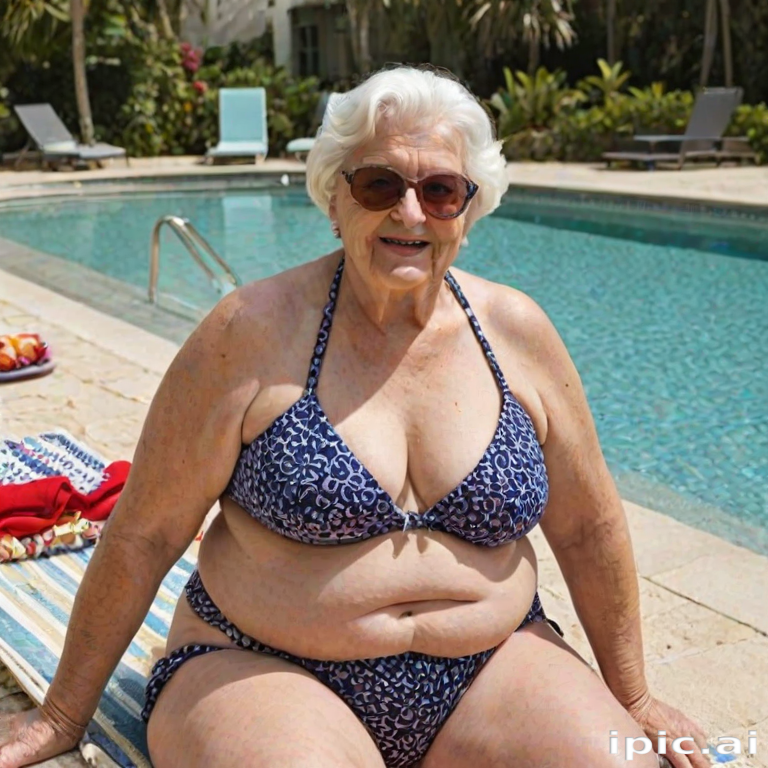 fat granny in bikini