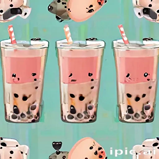 cute boba tea wallpapers