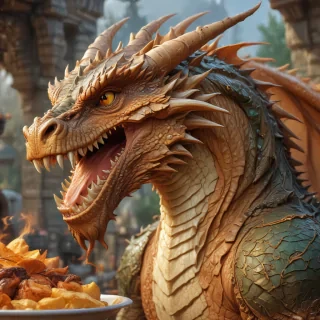 cartoon of a dragon
