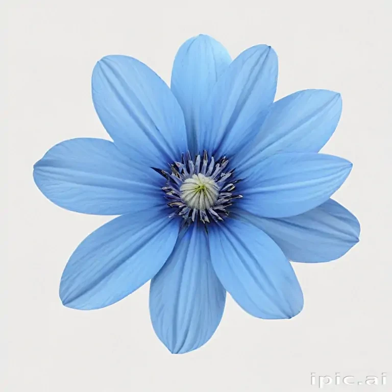 blue flower transparent