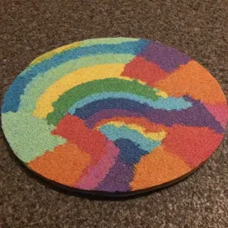 rainbow back round