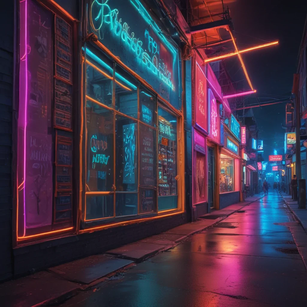 neon color background