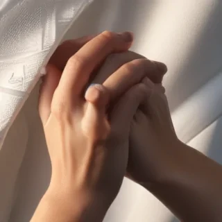 couple holding hands aesthetic