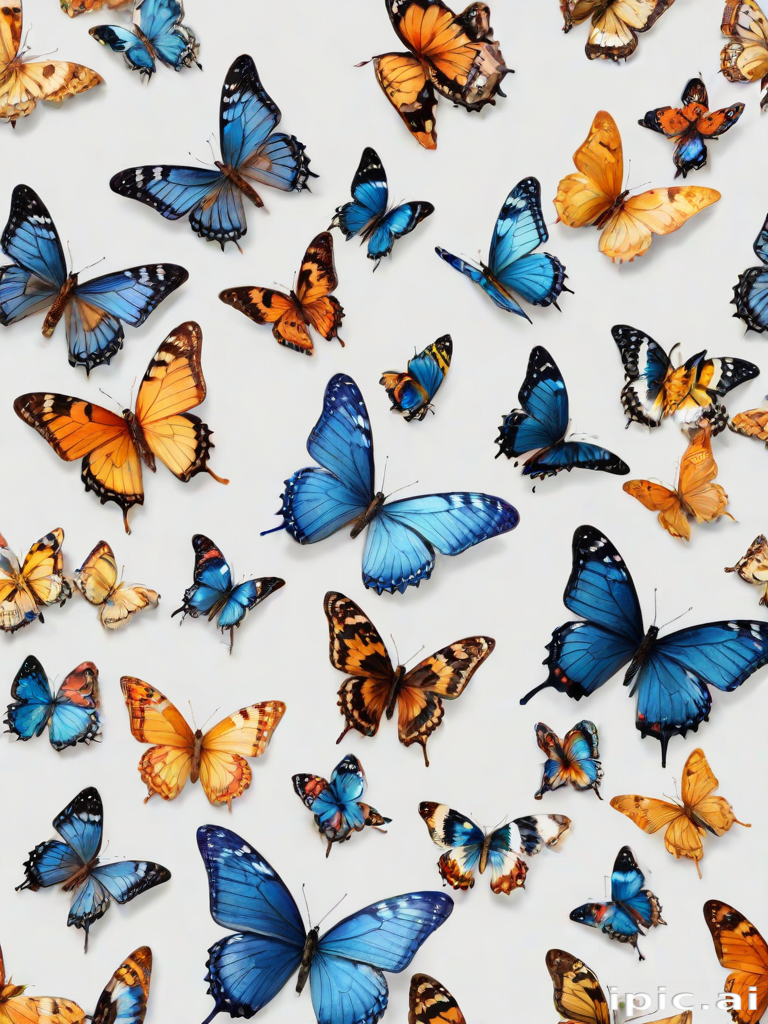 butterflies transparent background