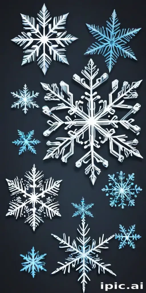 snowflake clipart free