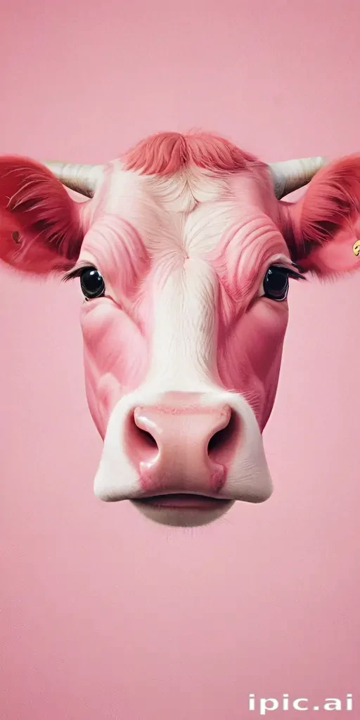 pink cow wallpaper