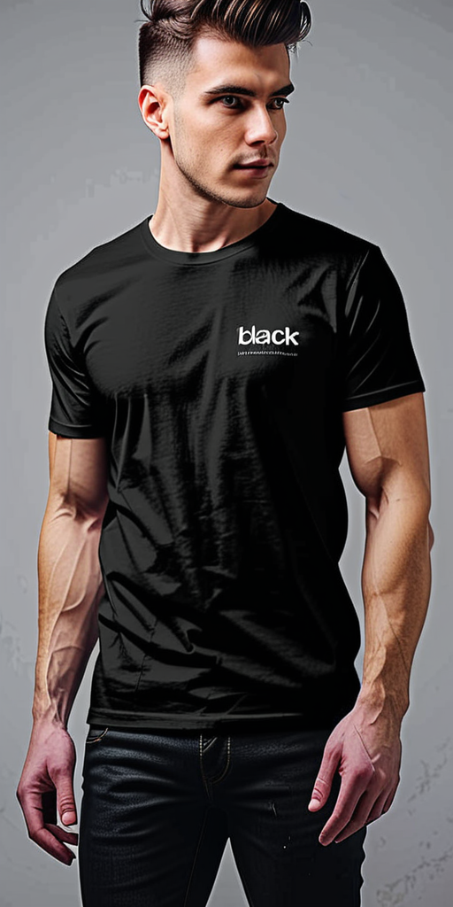 black mockup t shirt