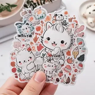 transparent cute stickers