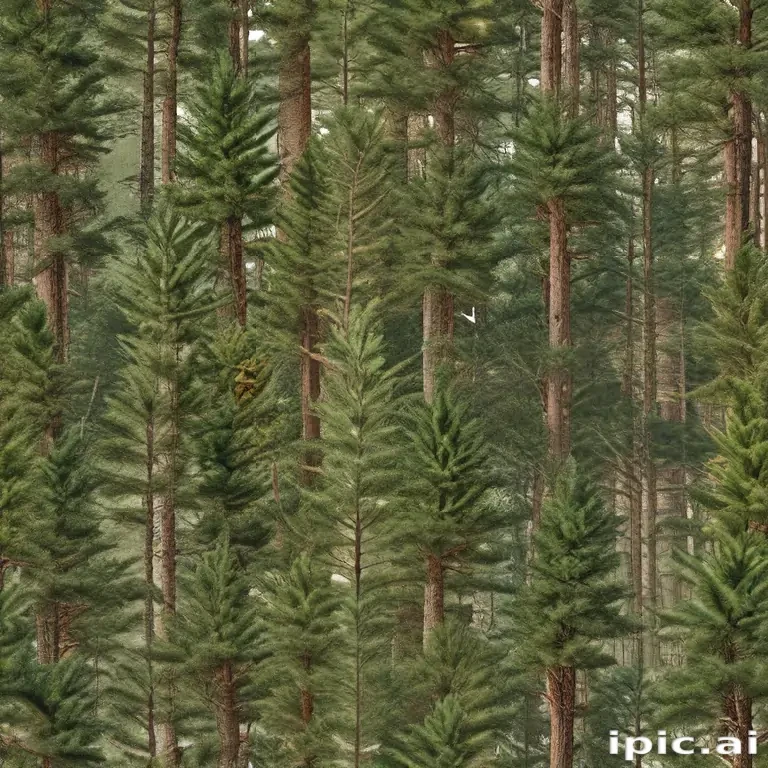pine trees transparent background