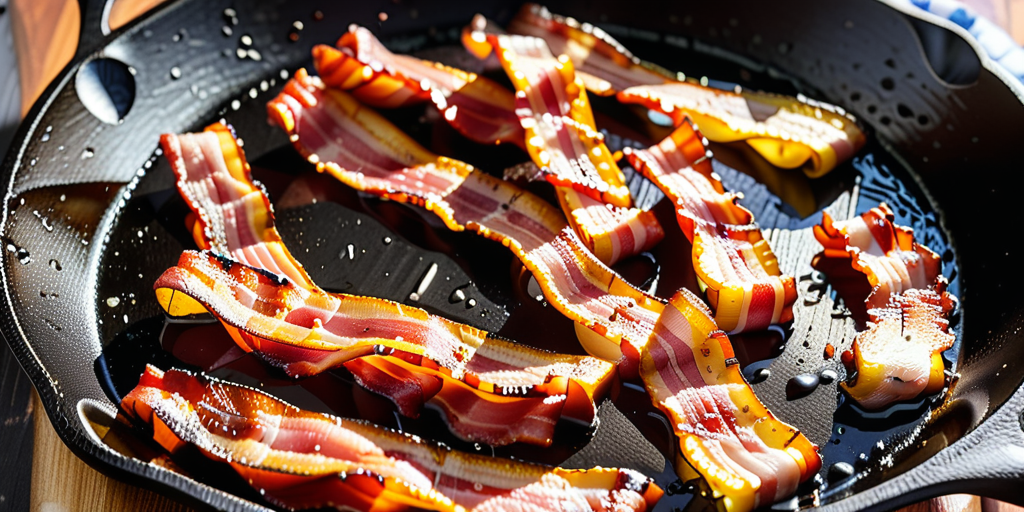 bacon in cast iron skillet