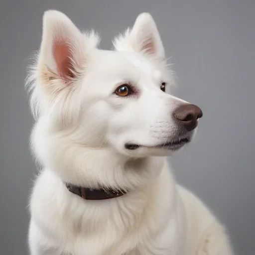 white dog