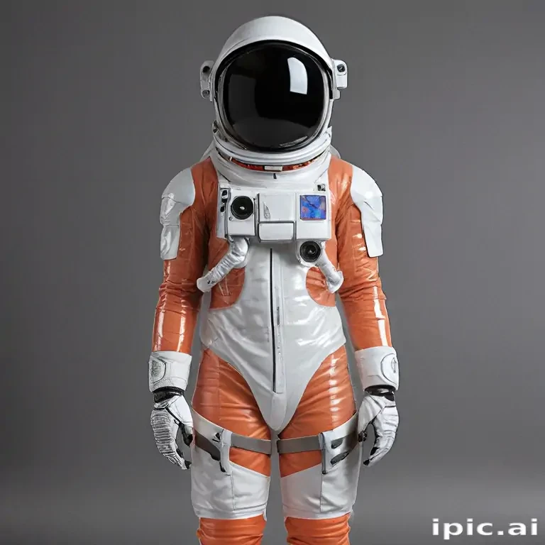 cartoon transparent astronaut suit