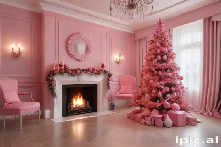 pink christmas aesthetic