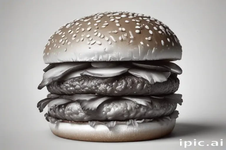 burger clipart black and white