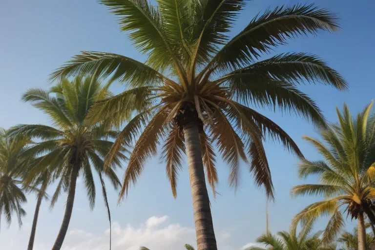 palm trees transparent