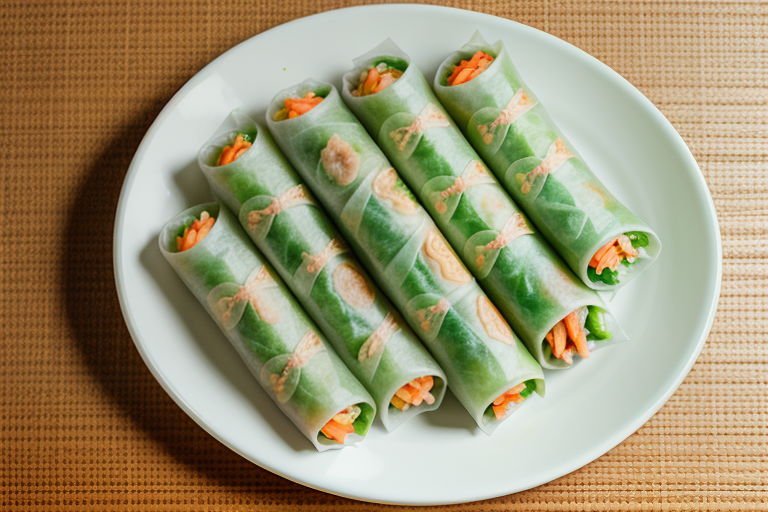 calories in a spring roll wrapper