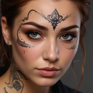 face tattoo png