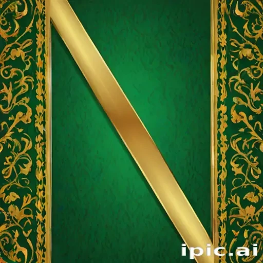 green and gold background