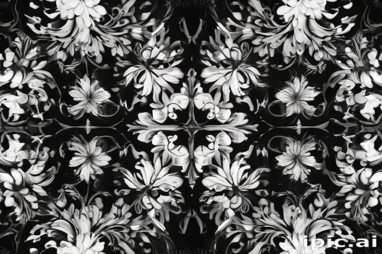 black with white pattern