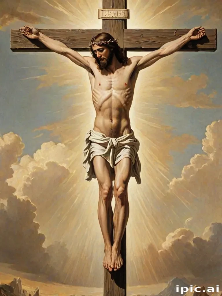 picture of jesus on the cross