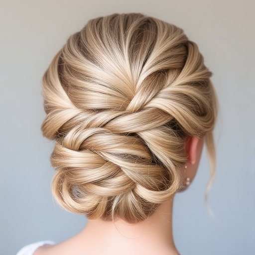 Sophisticated ash blonde updo with intricate braided details and wispy tendrils, perfect for formal occasions, dubbed "Ethereal Elegance"