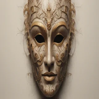 drawing of a mask