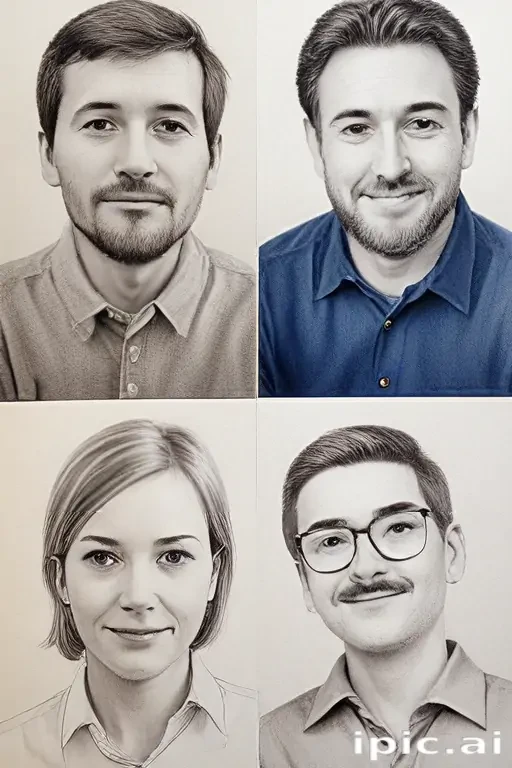 drawings of family
