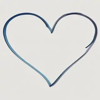 heart outline transparent