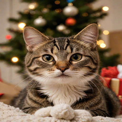 pictures of cats for christmas