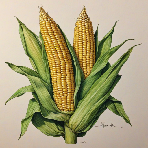 corn drawing