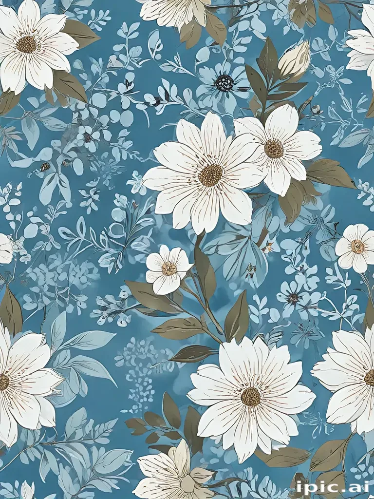 flower background blue