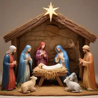 free christmas nativity scene