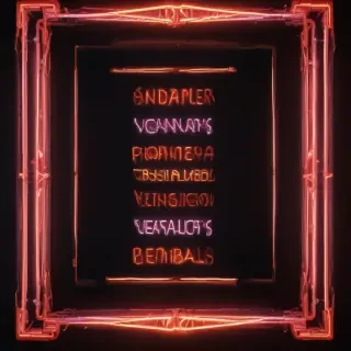 neon frame