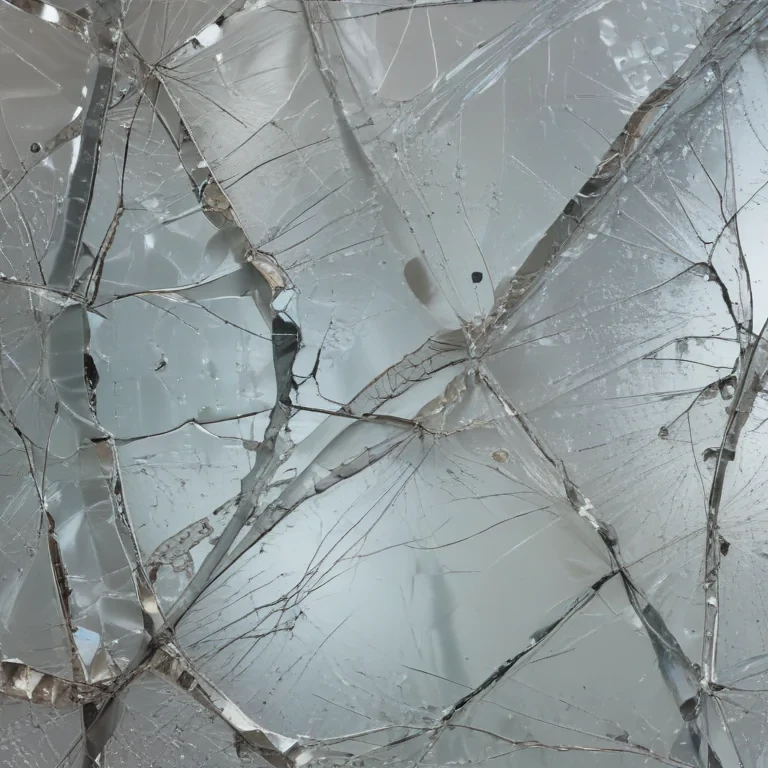cracked glass transparent