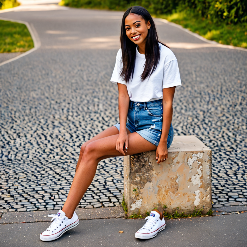 Converse and jeans shorts hotsell