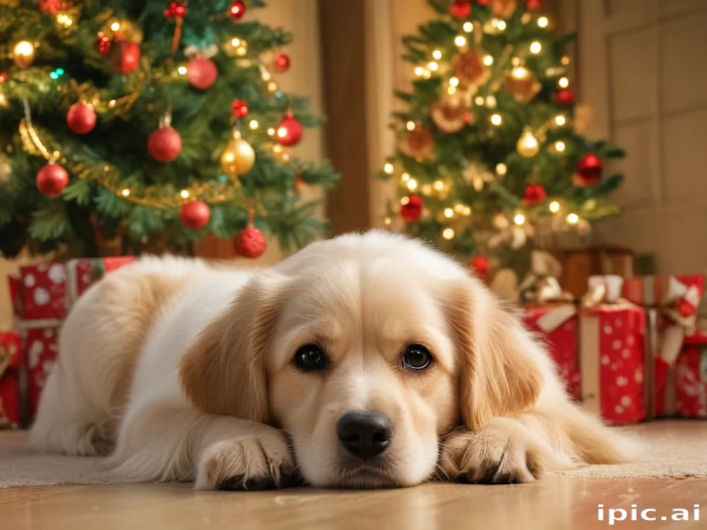 christmas dog backgrounds