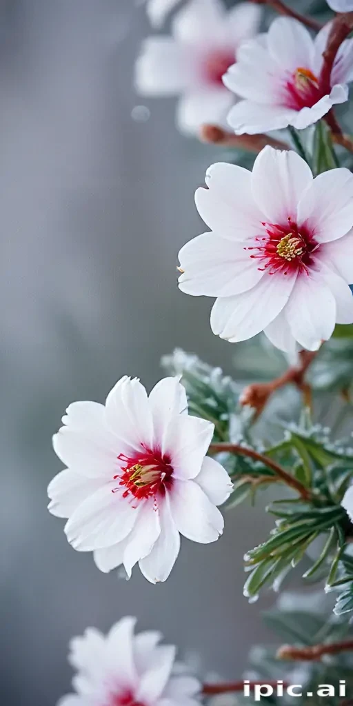 winter flower wallpaper background