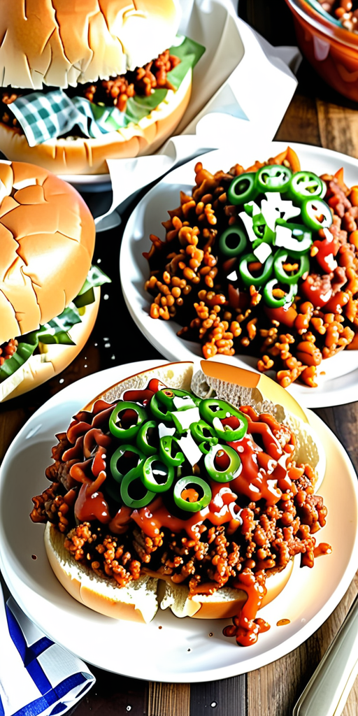 side dish with sloppy joes
