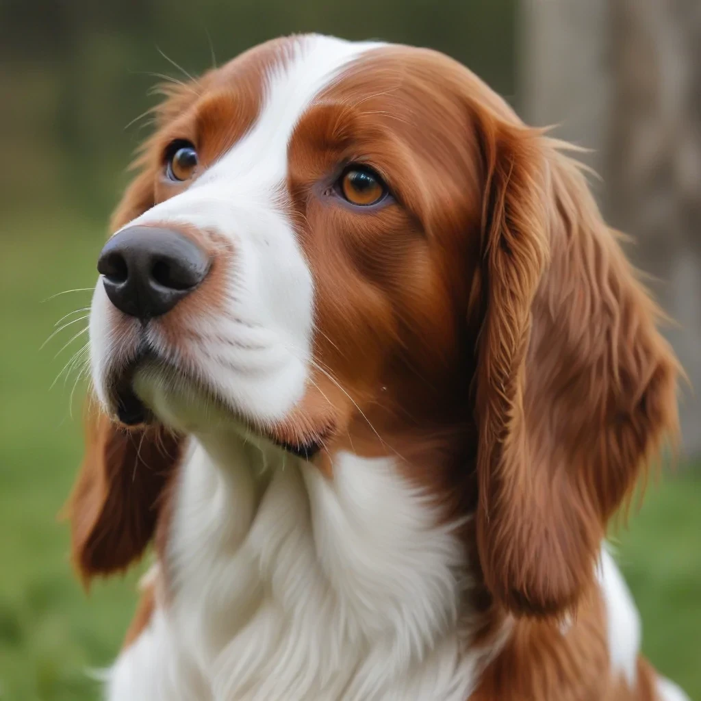irish red and white setter