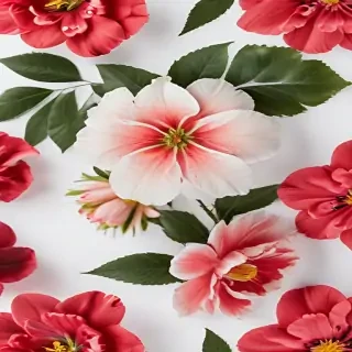 flower with white background