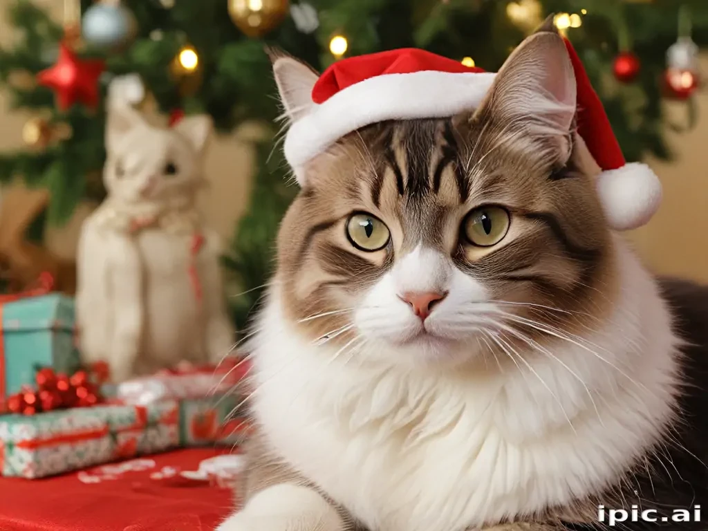 christmas images cats