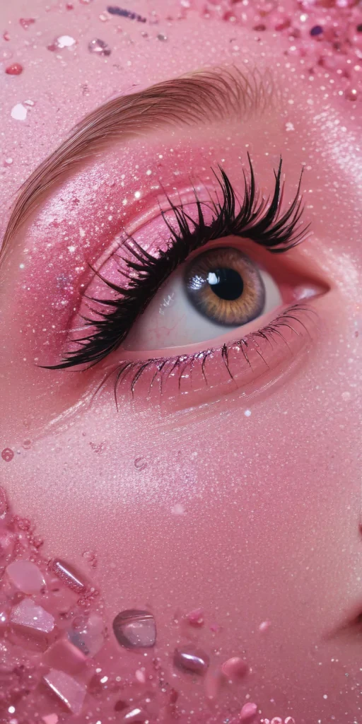 pink glitter aesthetic