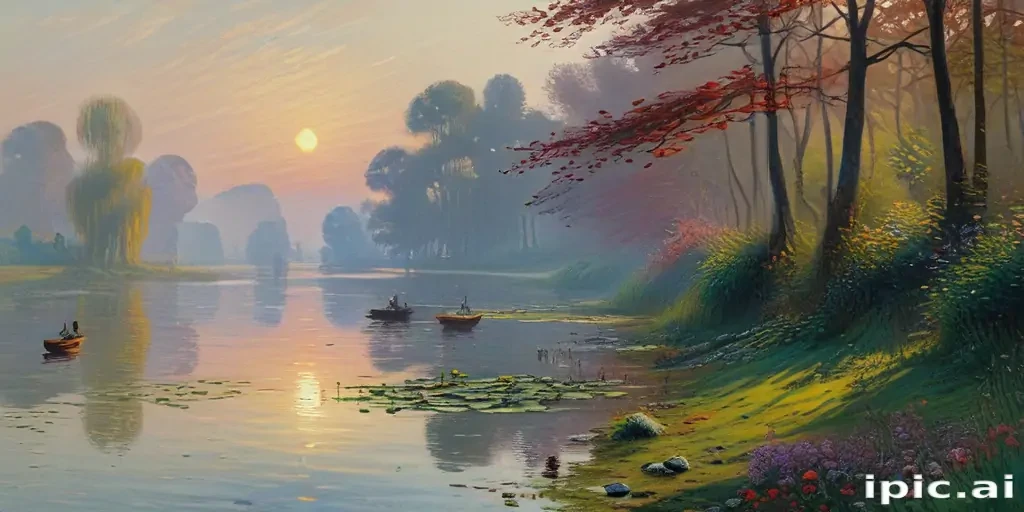 monet painting wallpaper