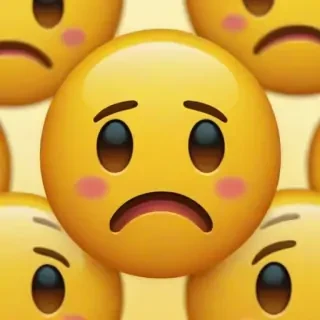 sad face emoji